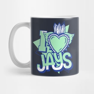 I Love Jays Blue Mint Mug